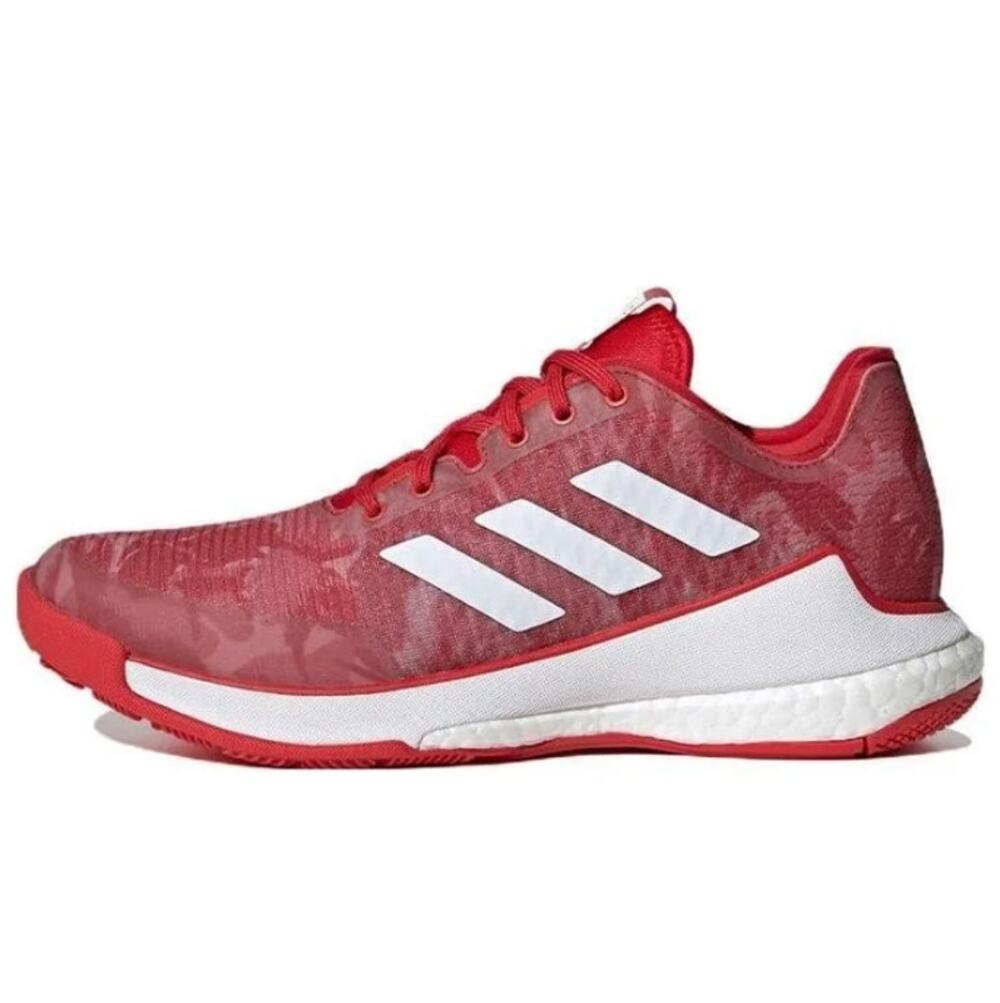 Adidas Women's Team Collegiate Red Camo White Crazyflight Indoor Shoes Size 7.5